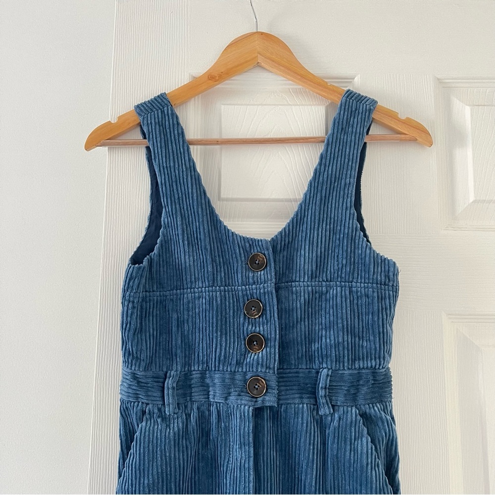 Zara kids blue corduroy jumpsuit like overalls size 11-12